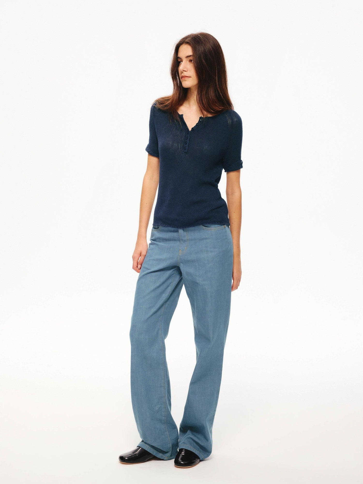 Northbutsouth Four Tone Multi Button Turnback Knit Women&
