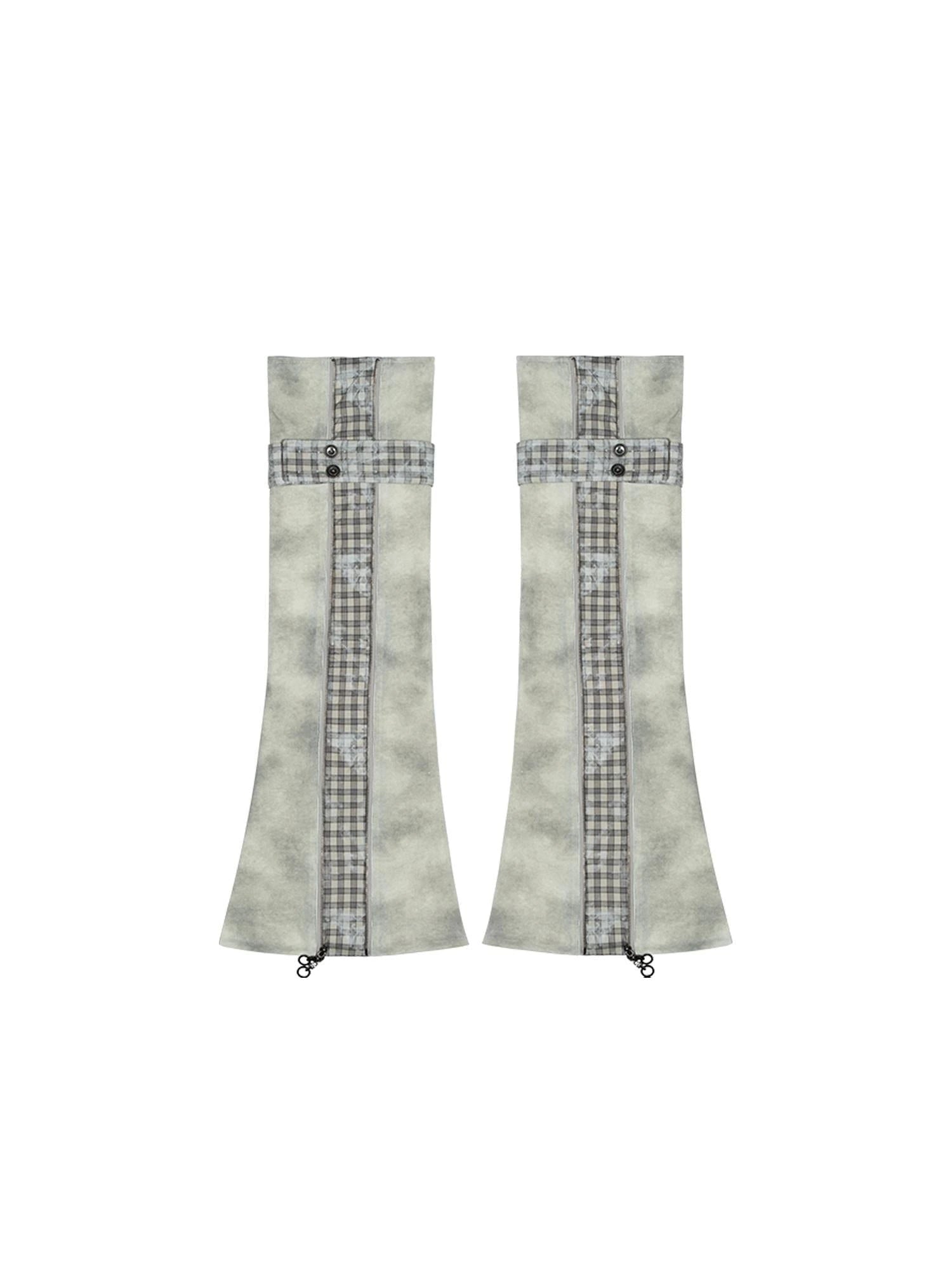 Punk Rebel Ariadna Pu Shorts Leggings Color Block Design