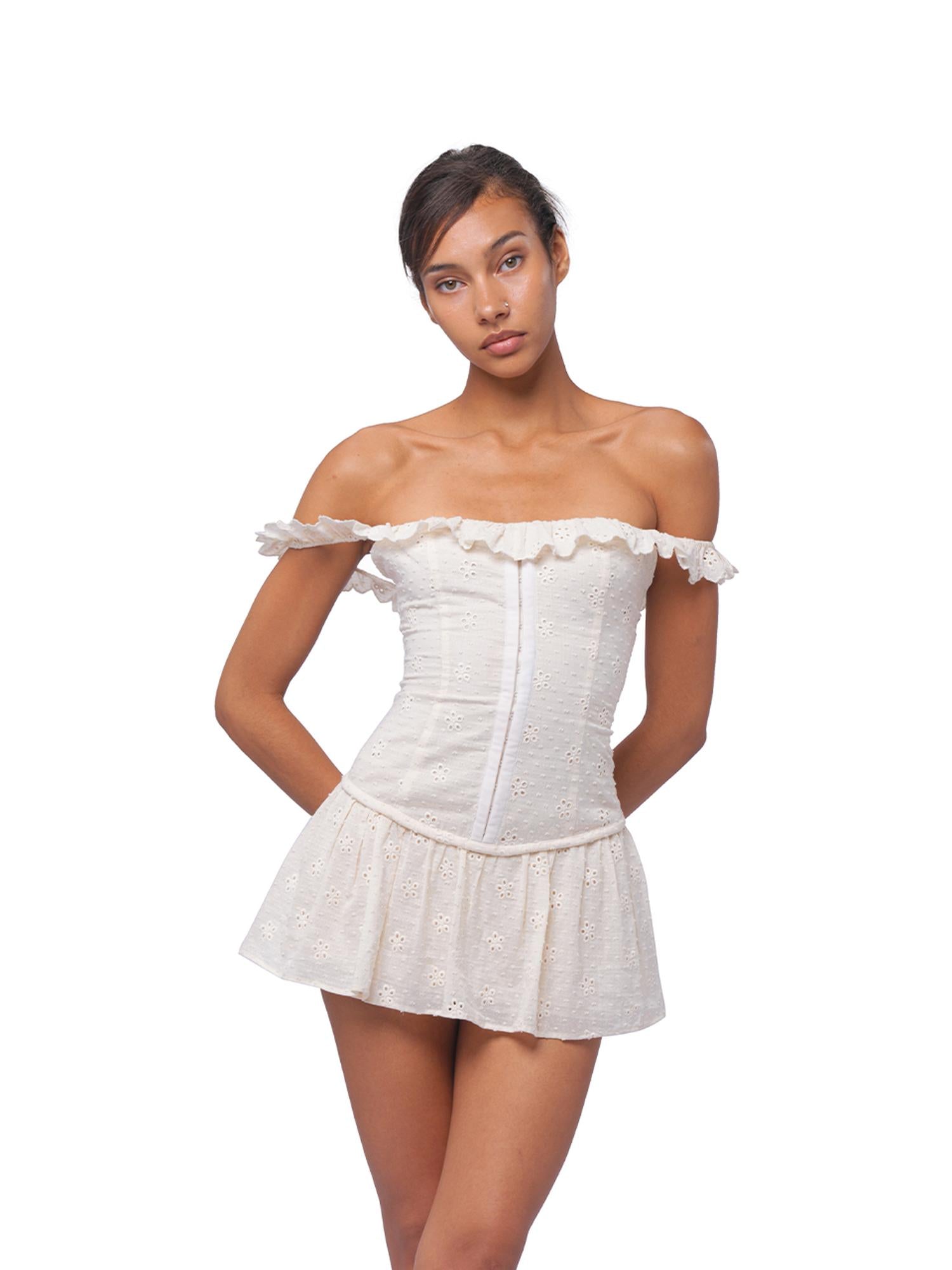 SweetChilling Summer Embroidered Peplum Waist Slim Dress