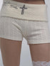 NONAME SPACE Stretch Cable Knit Suit With Detachable Sleeves And Deform Neckline