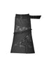 WSW WUSHENWU Lace Patchwork Dark Low Rise Slim Straight Skirt
