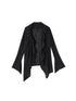 OfAkiva Layered Drawstring Lace Hem Knit Cardigan Sweater
