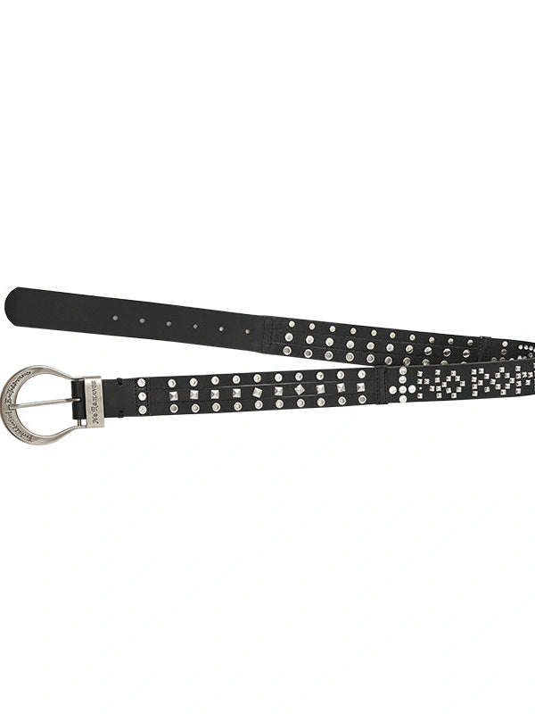 Punk Chic Rhinestone Leather Belt For Women Fashion Belt