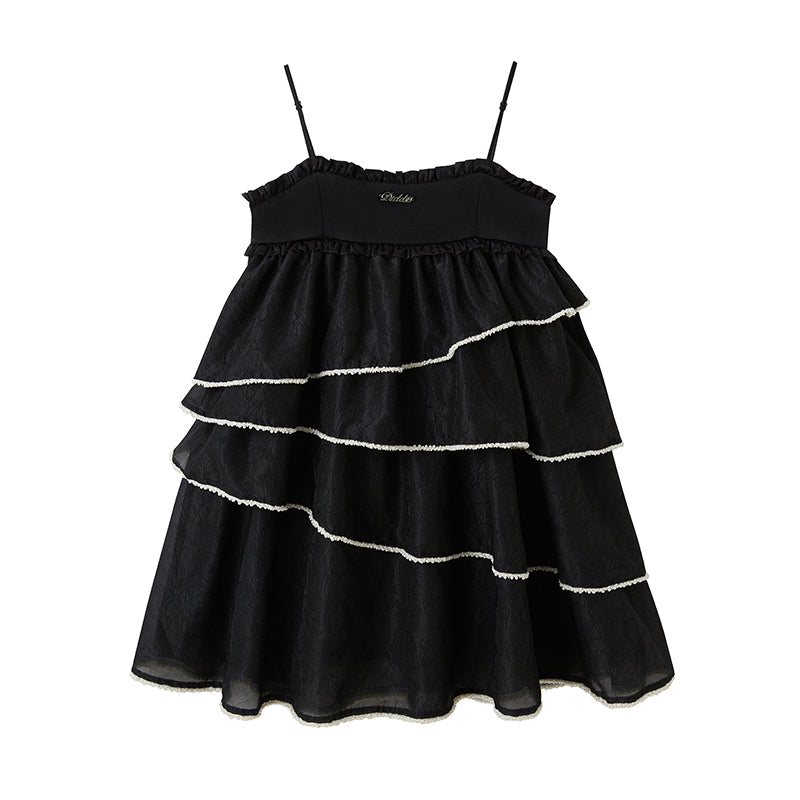 DIDDI MODA Pearl Tiered Mini Dress