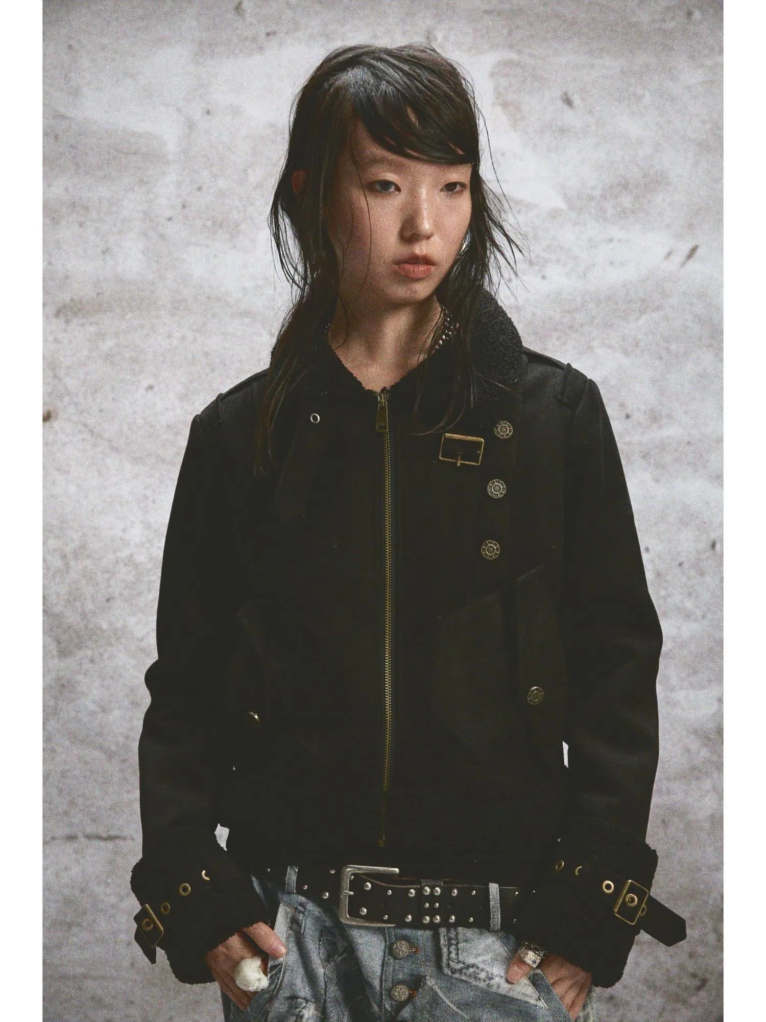 Heavy Duty Fur Lined Warm Stand Collar Thickened Jacket