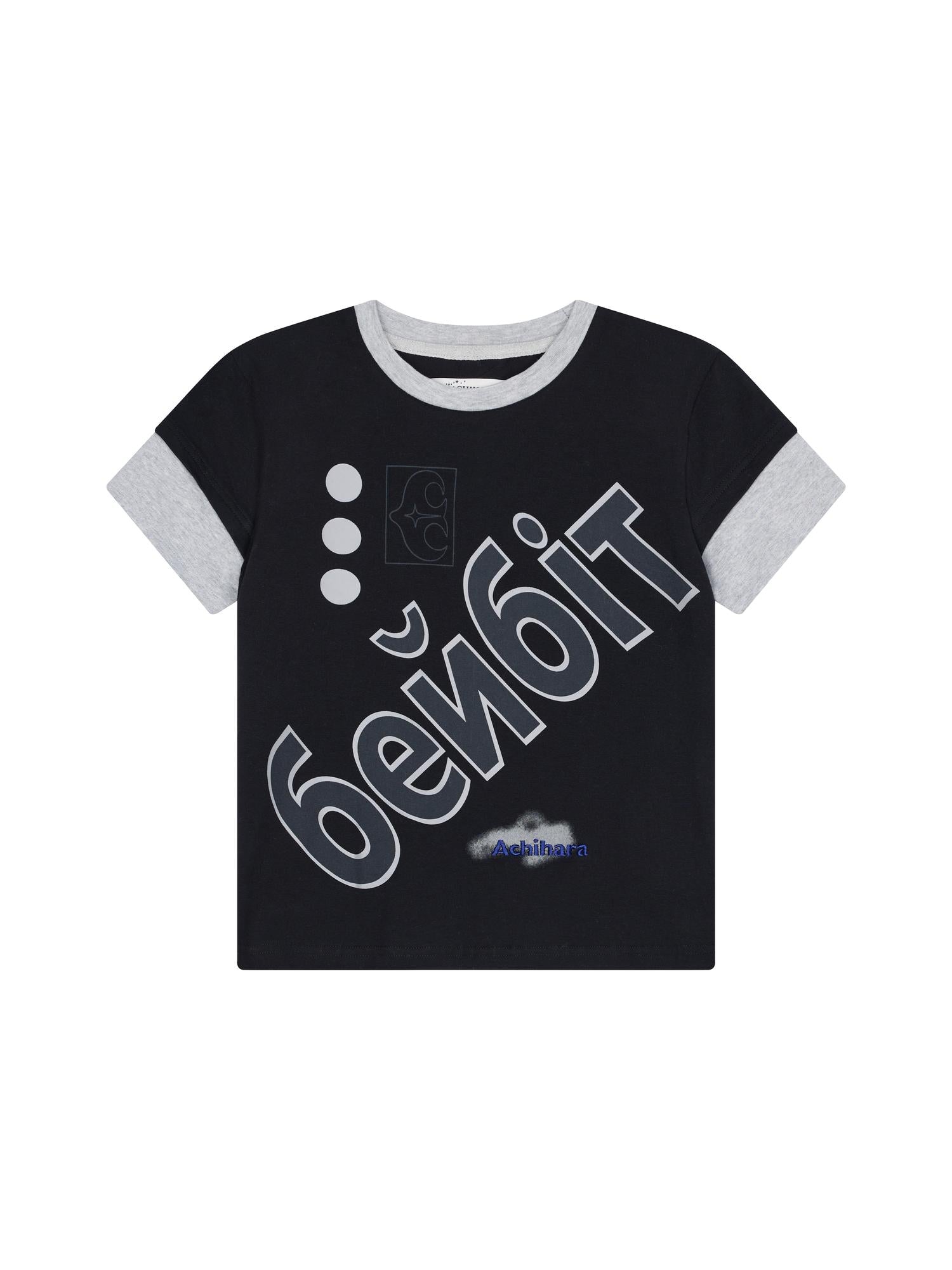 Achihara Christmas Eve Printed Short Sleeve T-Shirt