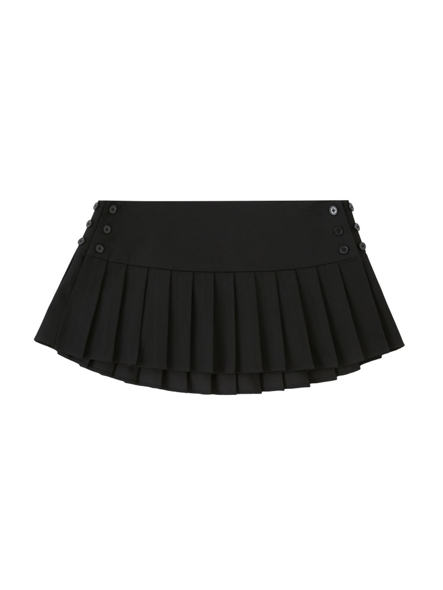 SweetChilling Adjustable Waist Pleated Midi Skirt Women Summer Skirt