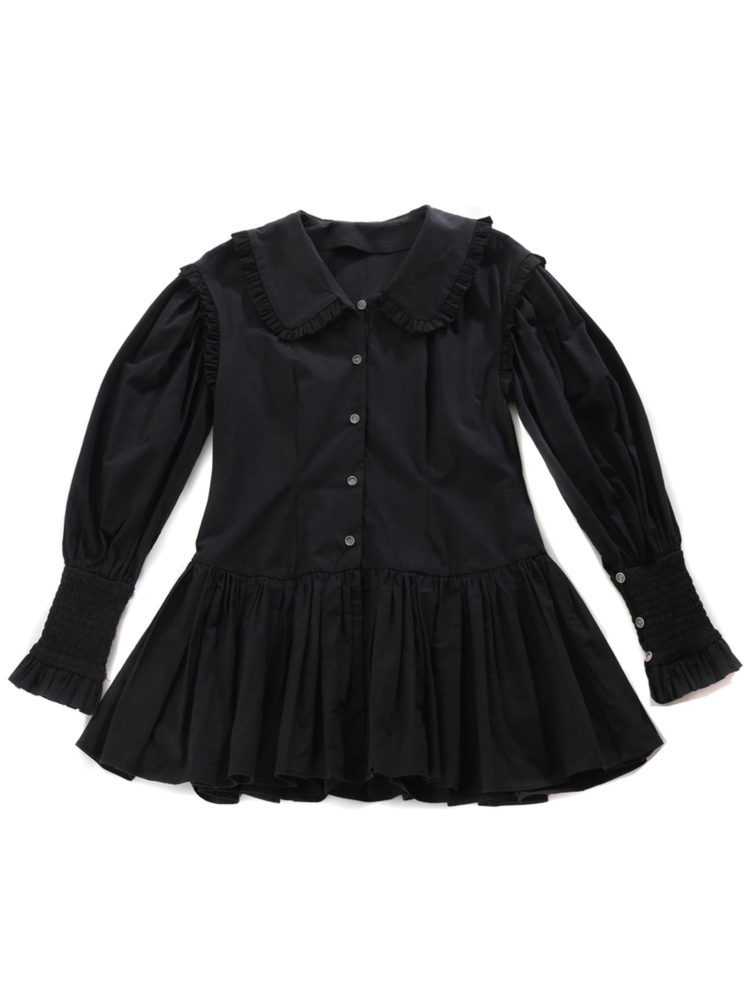 Sweet Mi Sweet Spice Moonlight Cotton Shirring Blouse