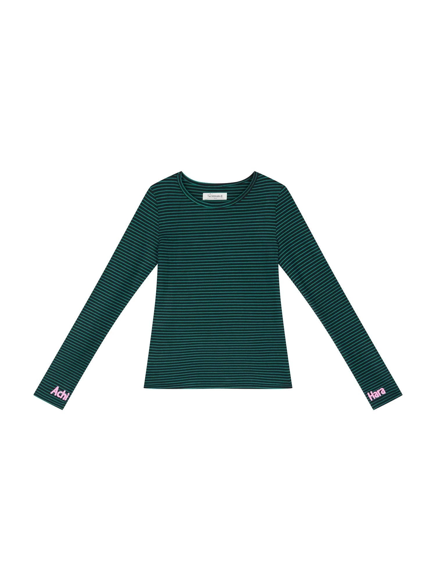 Breton Raspberry Slim Fit Long Sleeve Tee