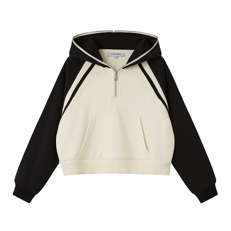 DIDDI MODA Oversized Hoodie Skirt Set Cozy Drop Shoulder Casual Outfit