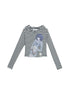 Drunk Minnie Striped Hoodie Tee
