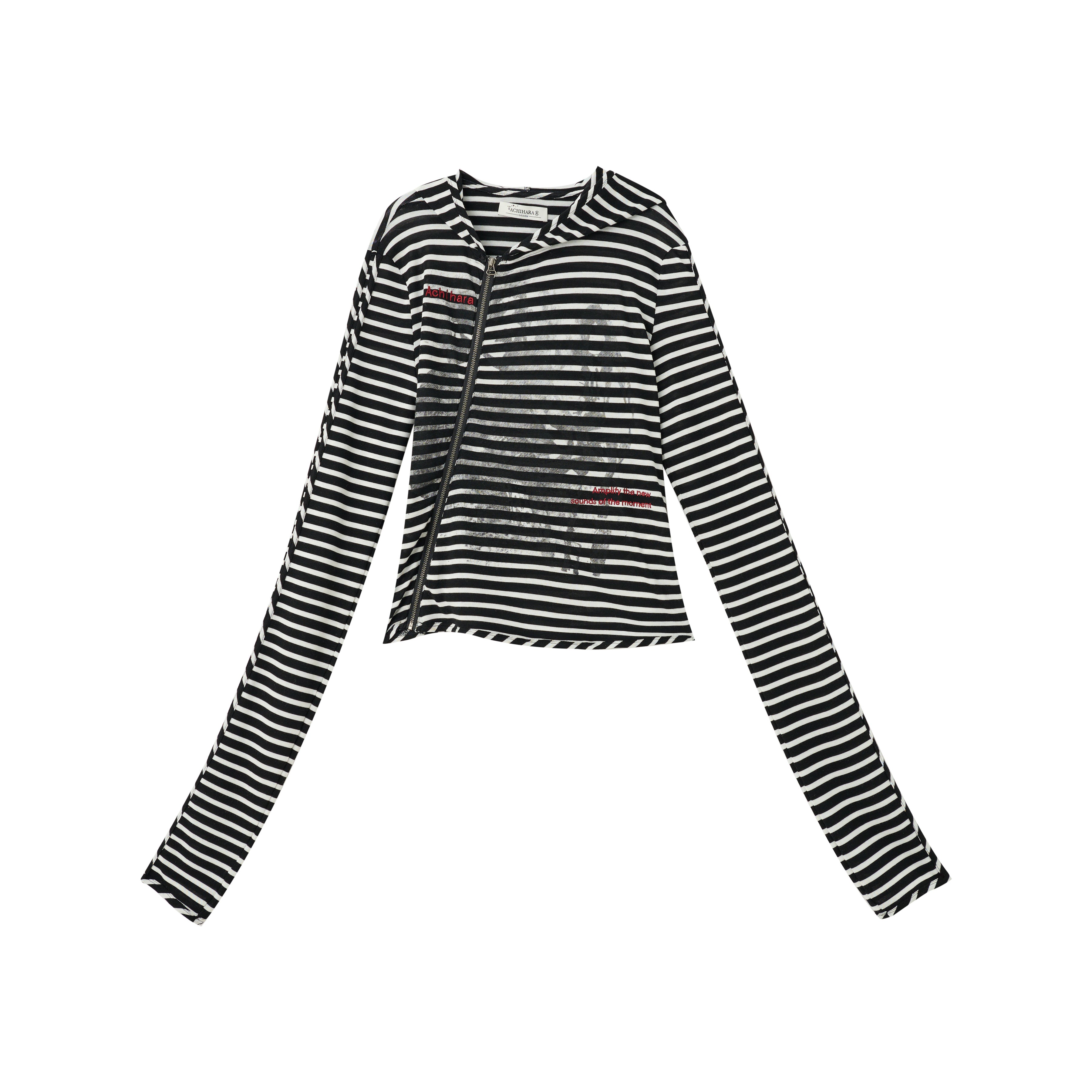 Achihara 2025 Striped Bandage Jacket Women&