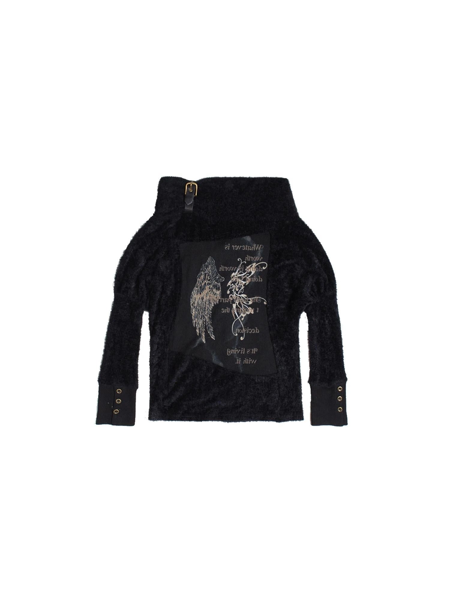Punk Bat Sleeve Knit Top