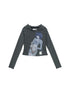 Drunk Minnie Striped Hoodie Tee