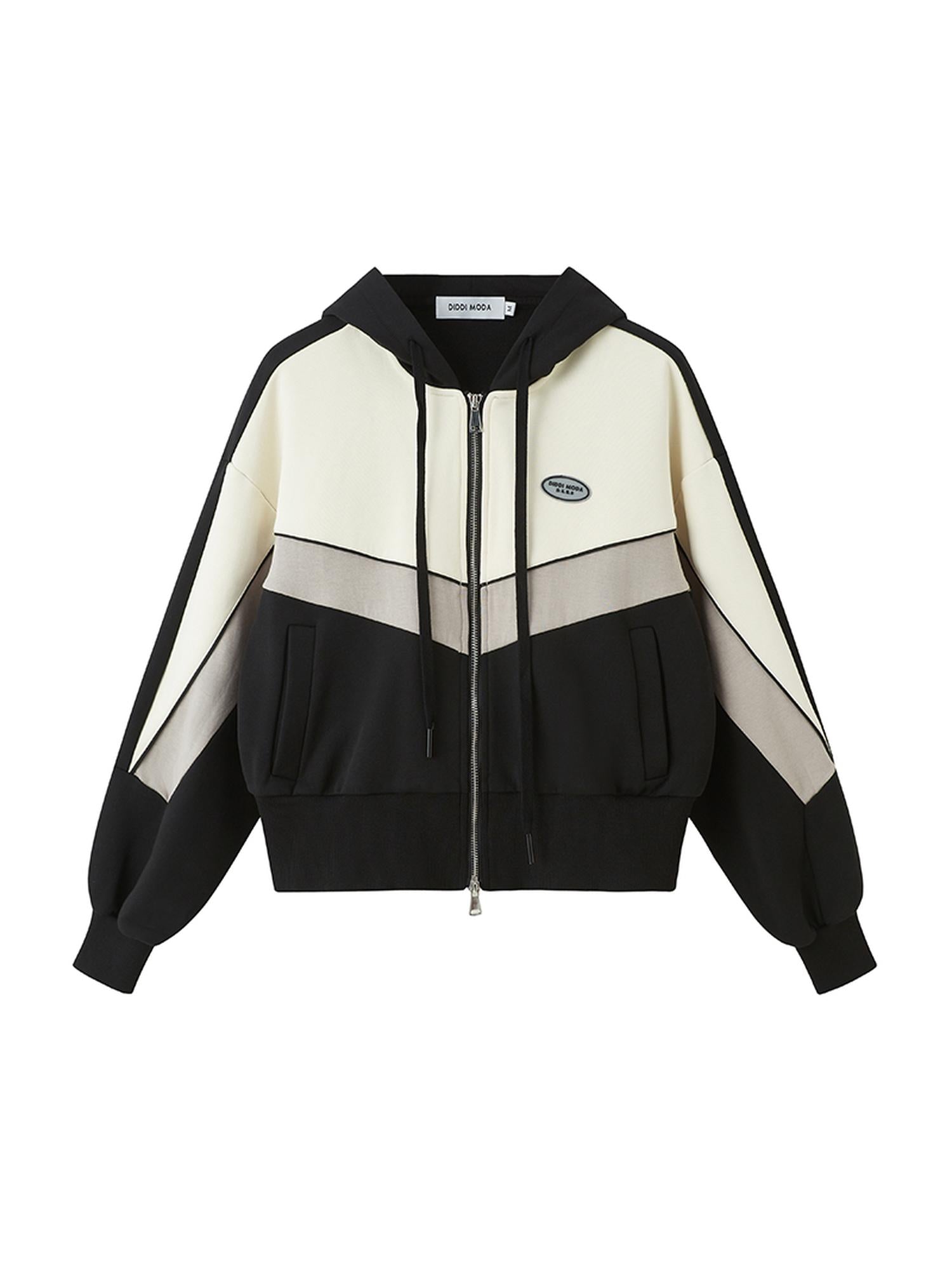 DIDDI MODA Retro Sporty Hoodie Skirt Set