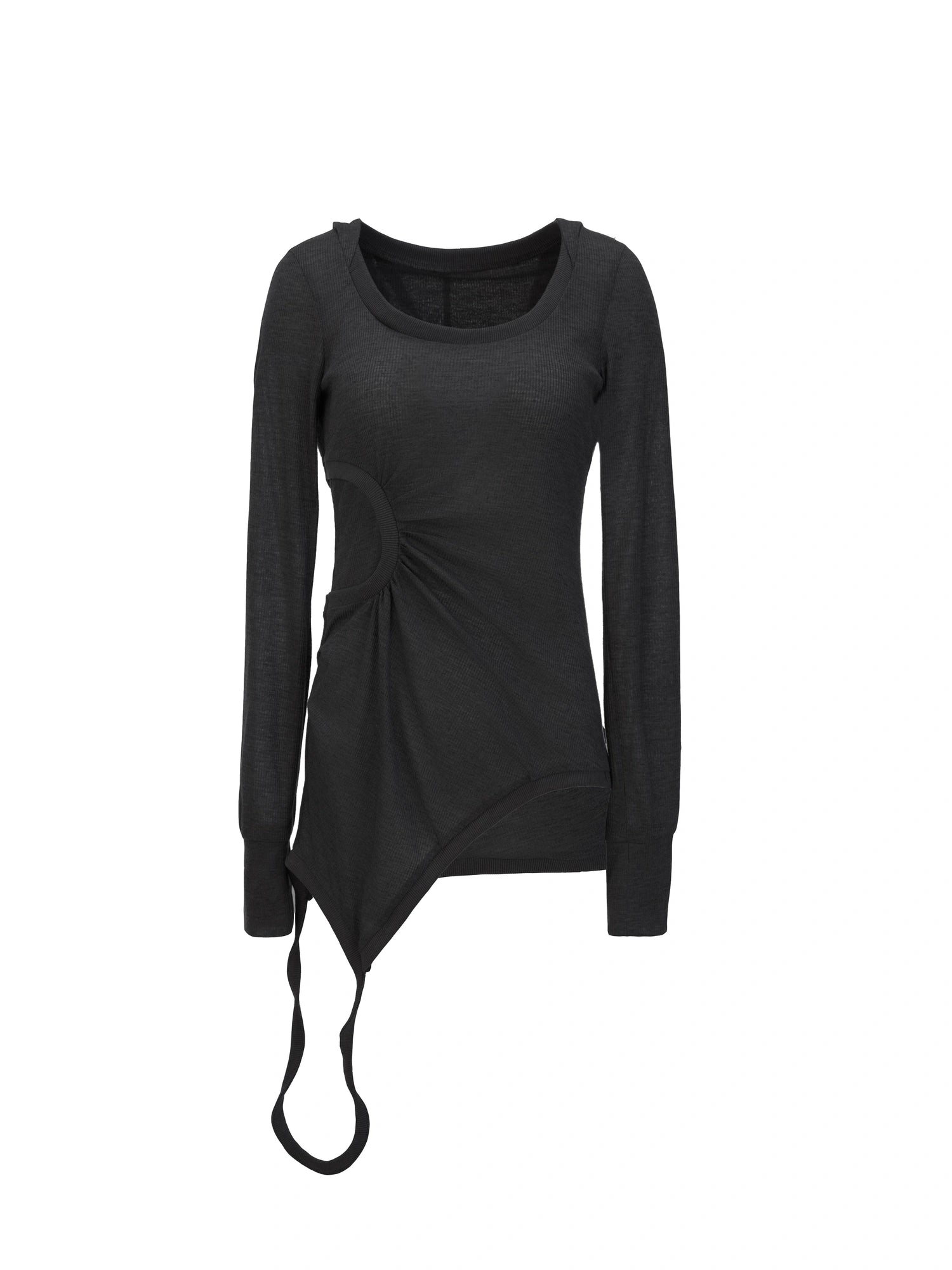 Deconstructed Hooded Long Sleeve Multi-Way T-Shirt
