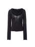 Vintage Floral Print Long Sleeve Blouse T-Shirt