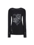 Spring Summer Square Neck Ballet T-Shirt With Puff Sleeves