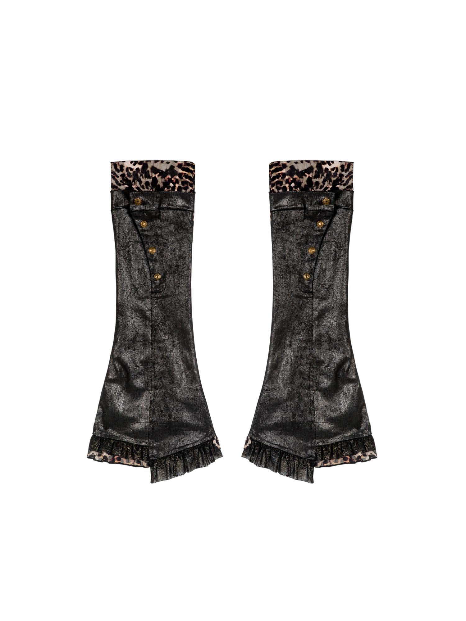 ARIADNAw Punk Grid Contrast Patchwork Shorts Legging Set