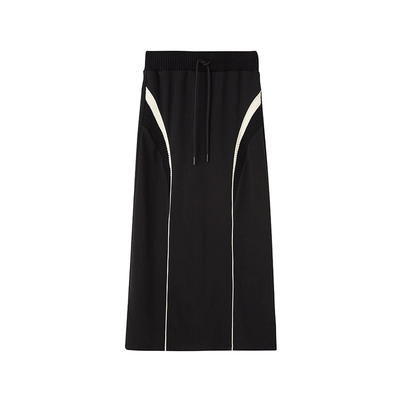 DIDDI MODA Oversized Hoodie Skirt Set Cozy Drop Shoulder Casual Outfit