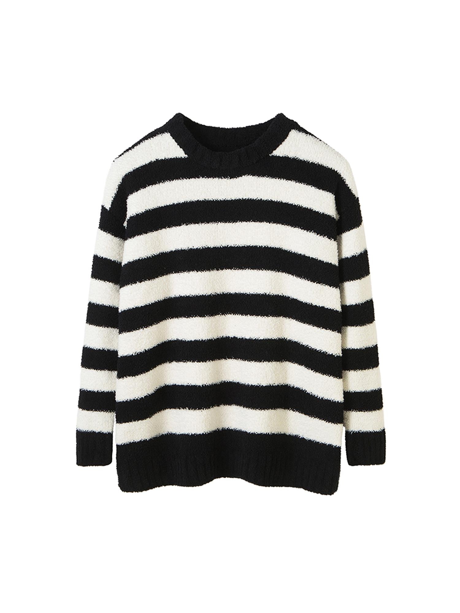 DIDDI MODA Cozy Loop Knit Stripe Sweater