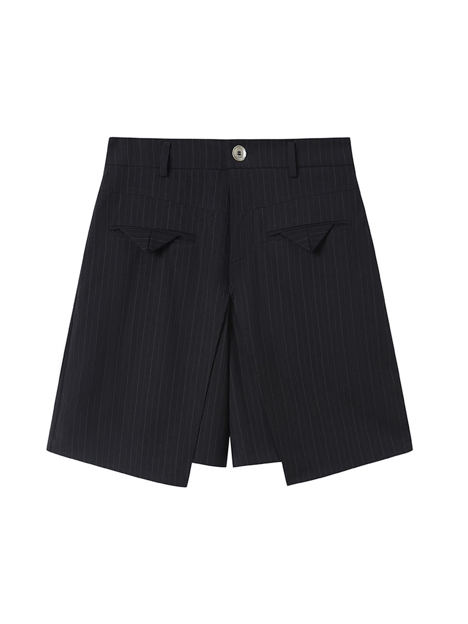 DIDDI MODA Banana Striped Loose Fit Shorts