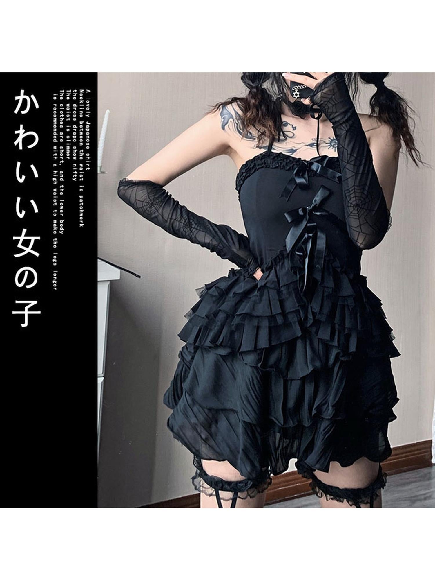 WSW WUSHENWU Spider Web Wave Sleeveless Slit Dress