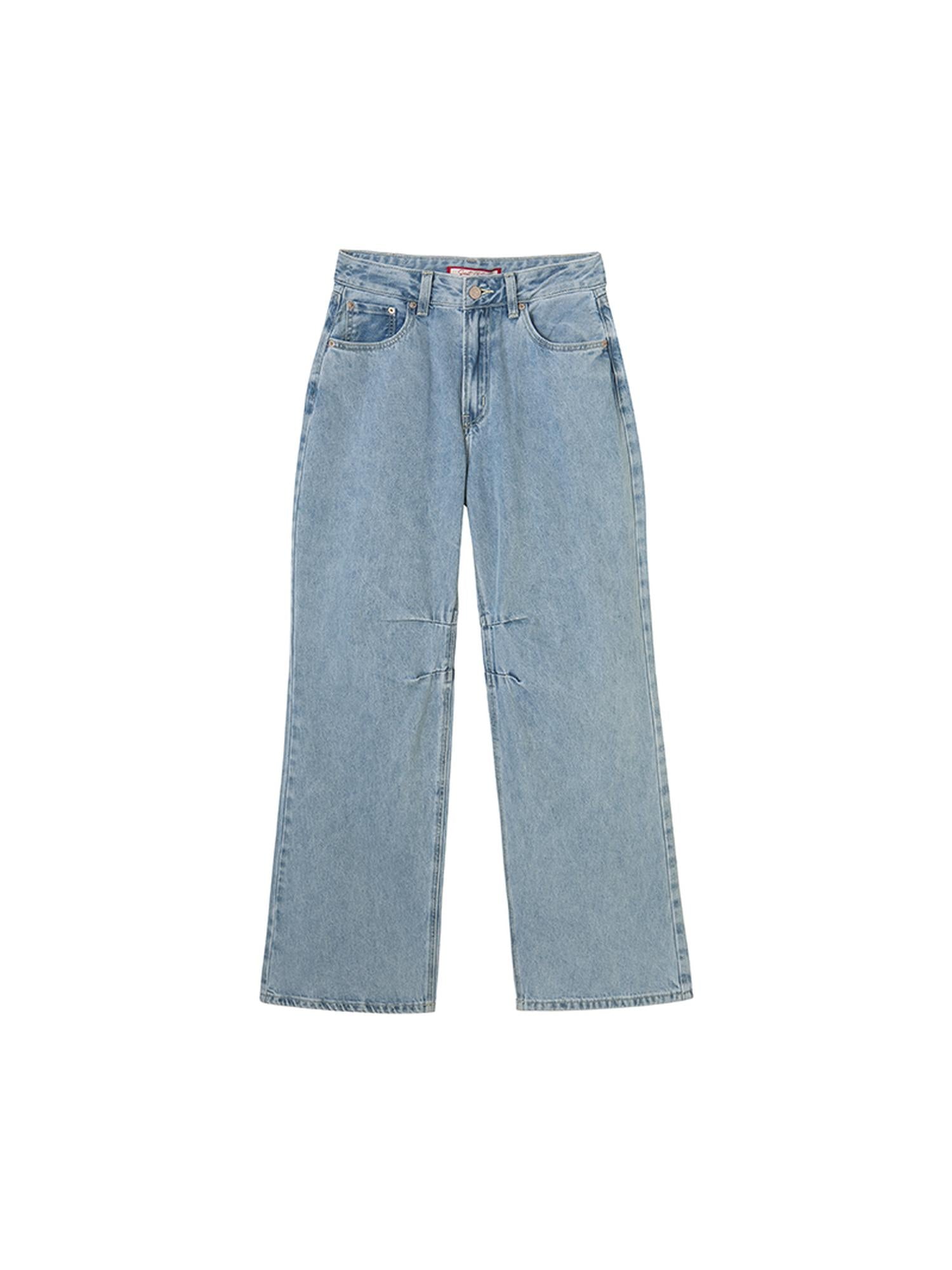 SweetChilling Women S High Waist Loose Straight Leg Jeans