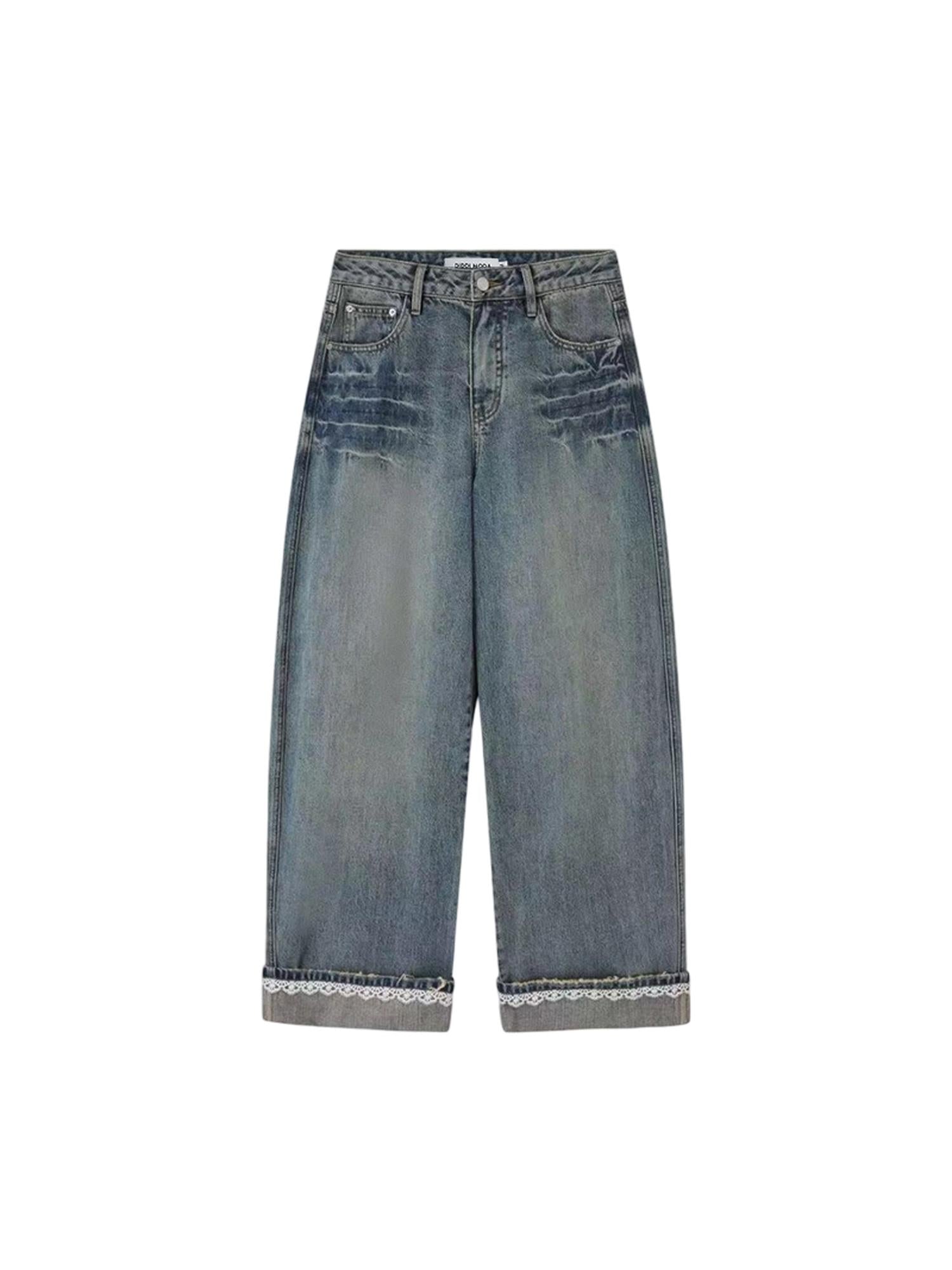 DIDDI MODA Classic Cotton Blend Tee With Slim Fit Jeans Set