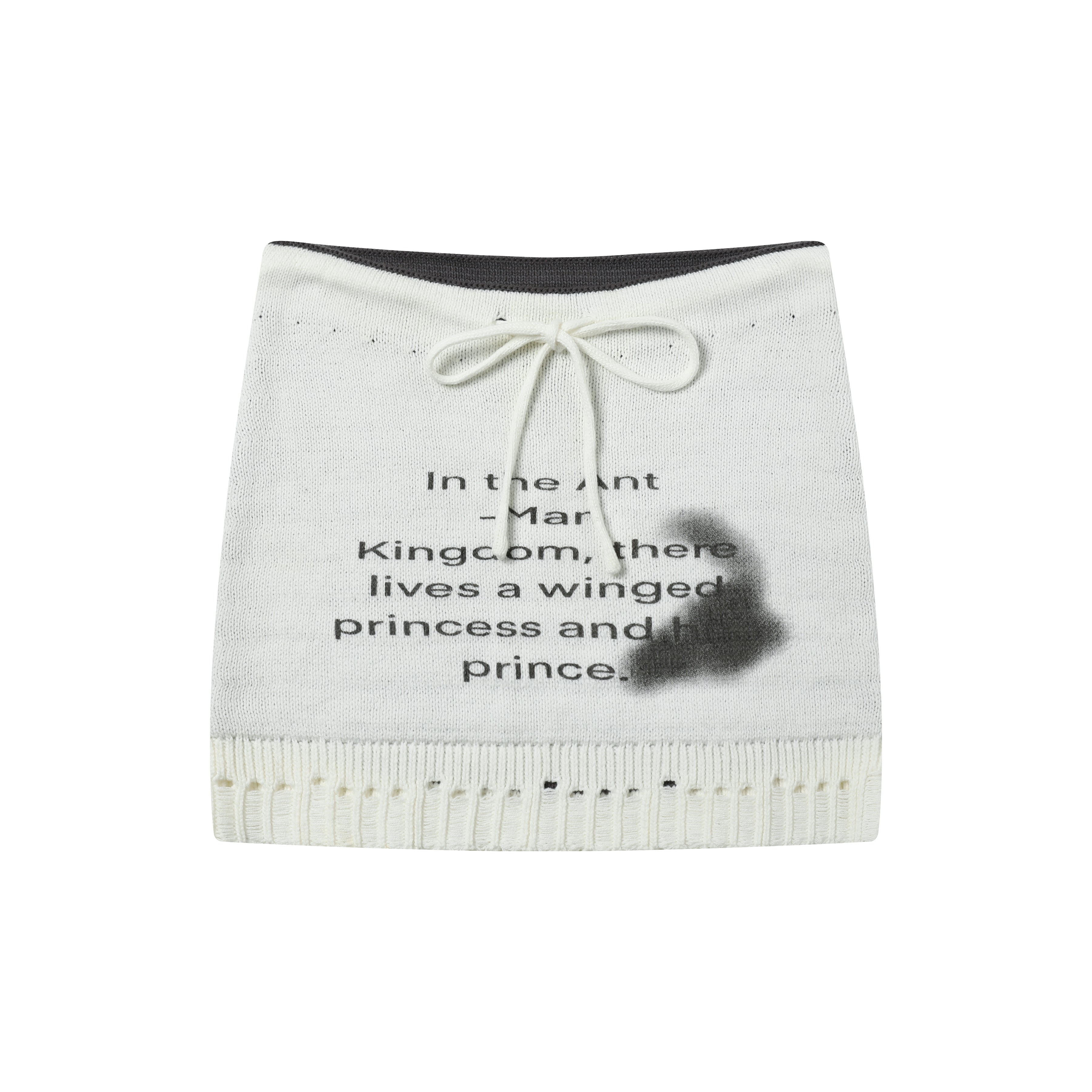 Achihara Summer A-Line Knit Skirts In Black & White Dresses
