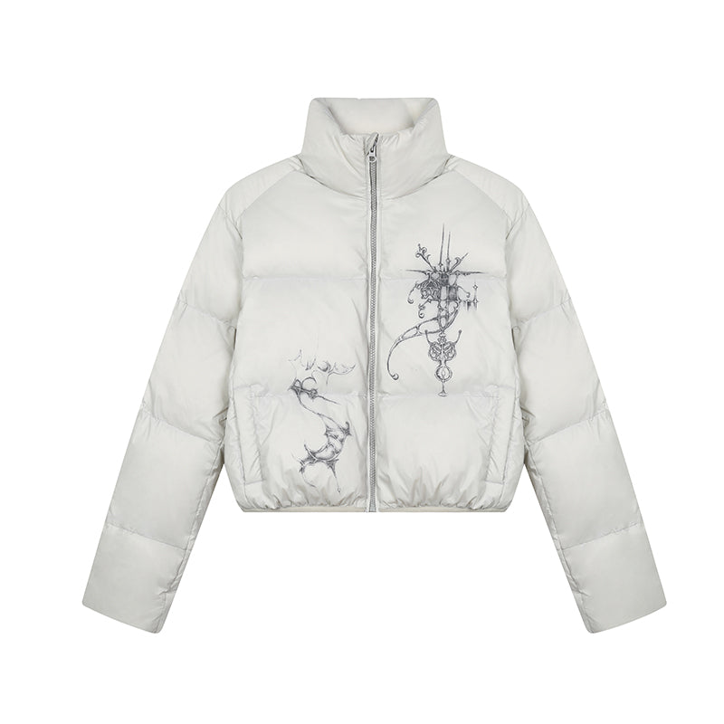 Achihara 2025 Winter Short Puffer Jacket For Women Coats