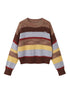 Colorblock Stripe Oversized Sweater