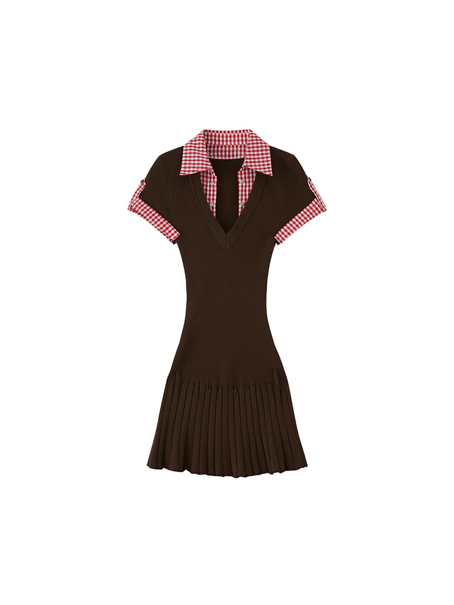 SweetChilling Summer Farmhouse Knit Dress With Western Belt Dresses