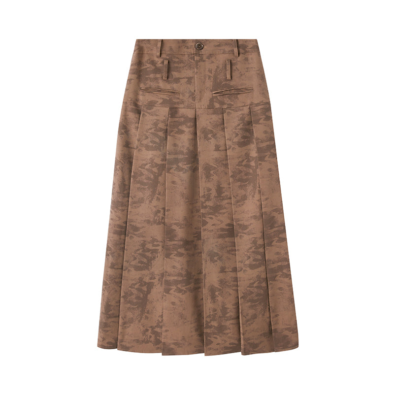 DIDDI MODA Sweet Rebel Pleated Maxi Skirt