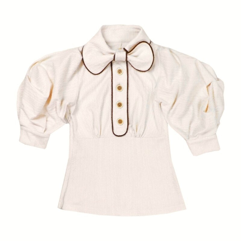 nit_alcove_Slimming_Cute_Loose_Folded_Princess_Short_Sleeve_Unisex_Shape_Retaining_Blouses_MISSTT