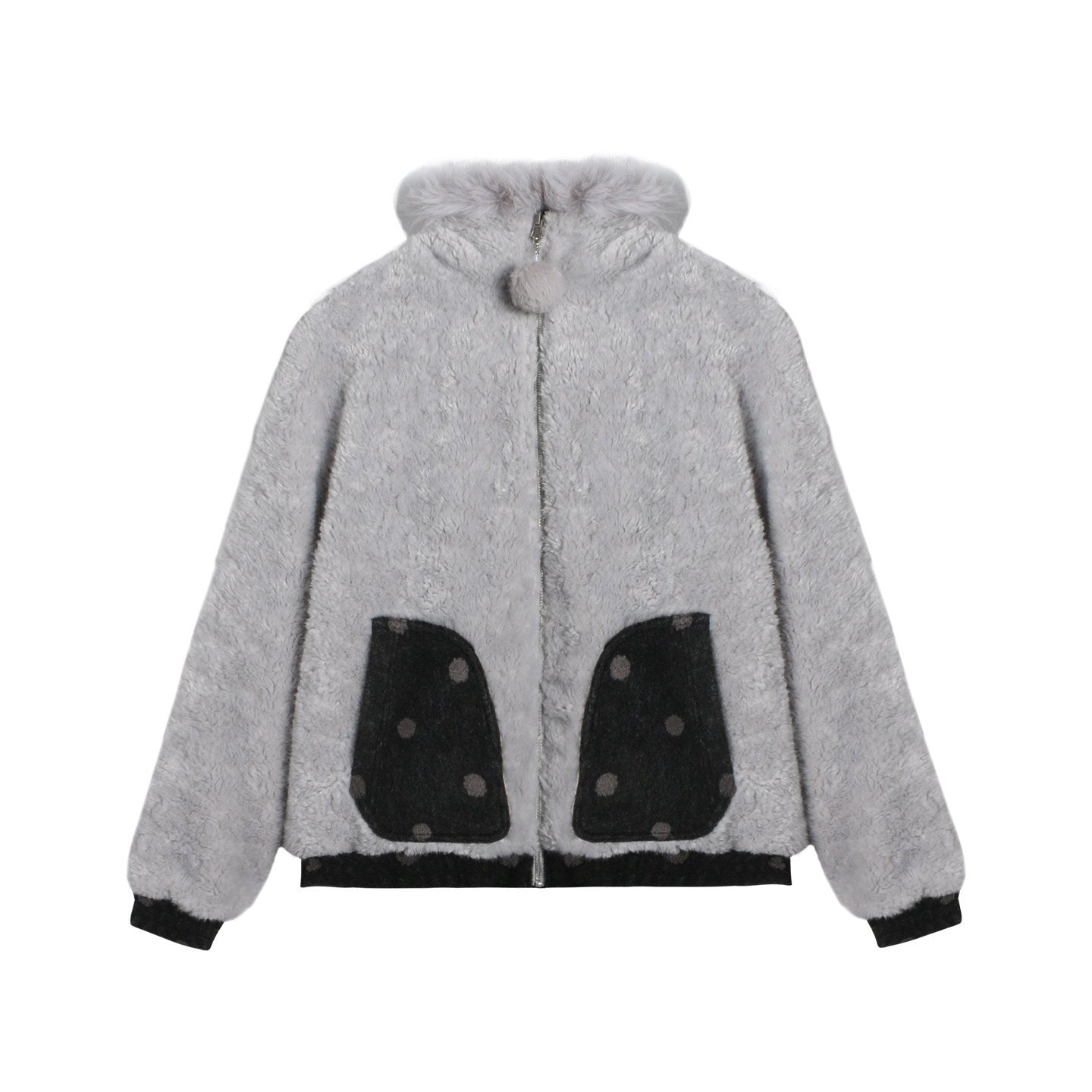 NAPSNAPS_Black_Polka_Dot_Reversible_Patchwork_Hooded_Women&