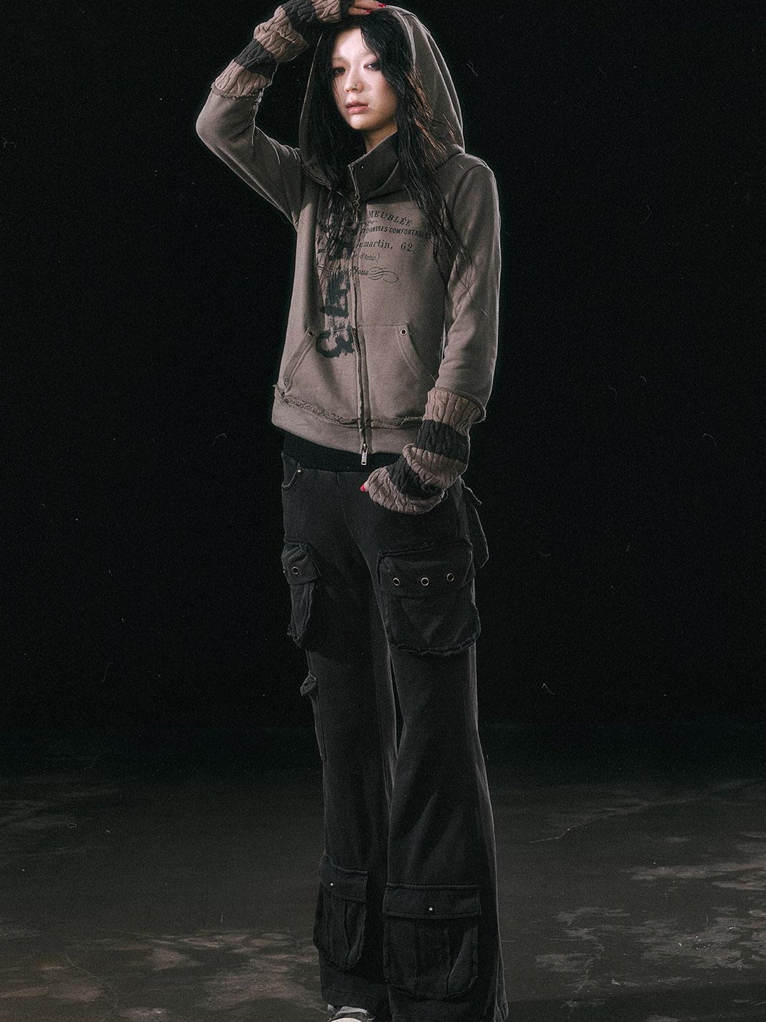 Update c Military Knit Cargo Pants With Wide Waistband