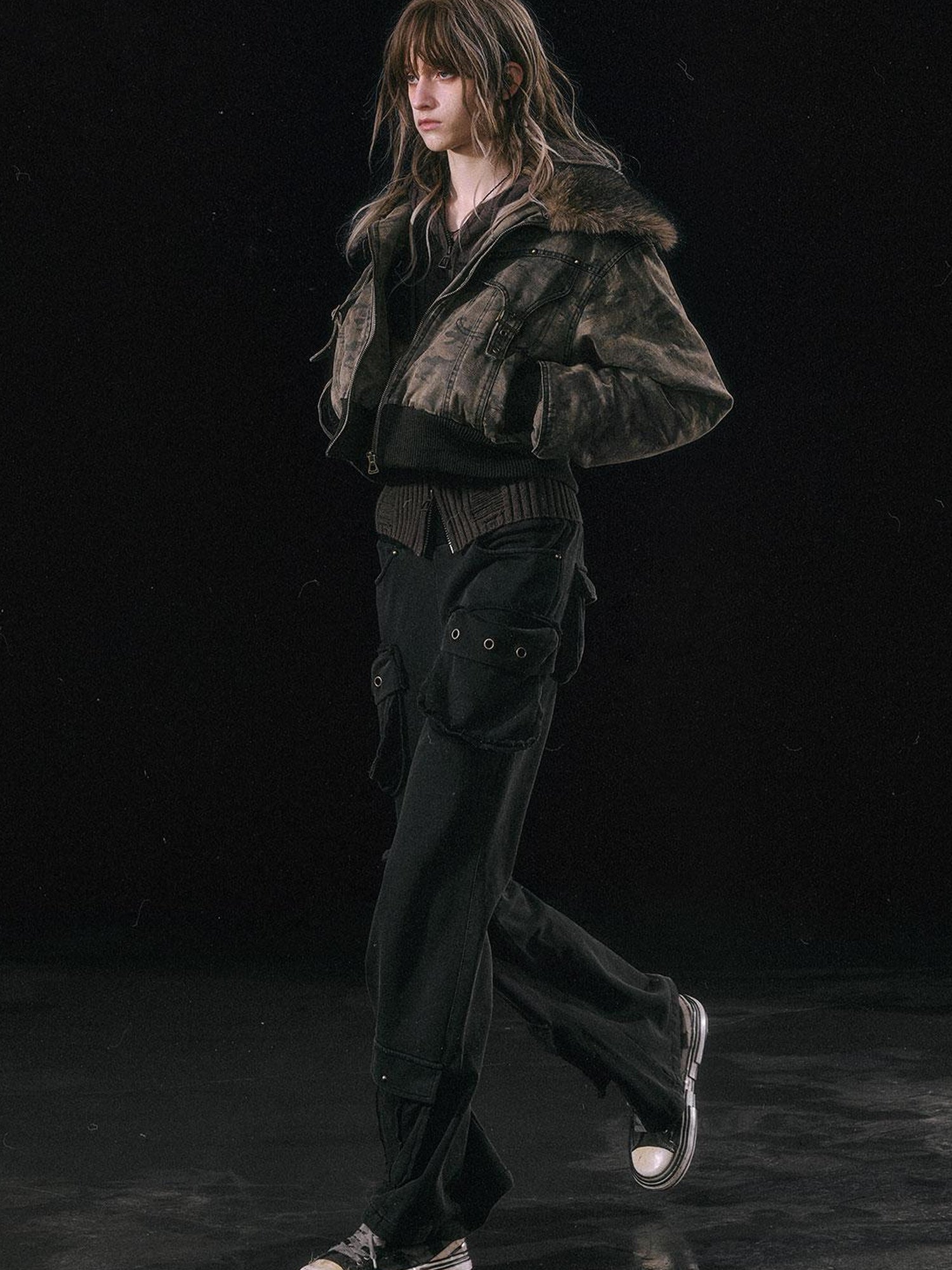 Update c Military Knit Cargo Pants With Wide Waistband
