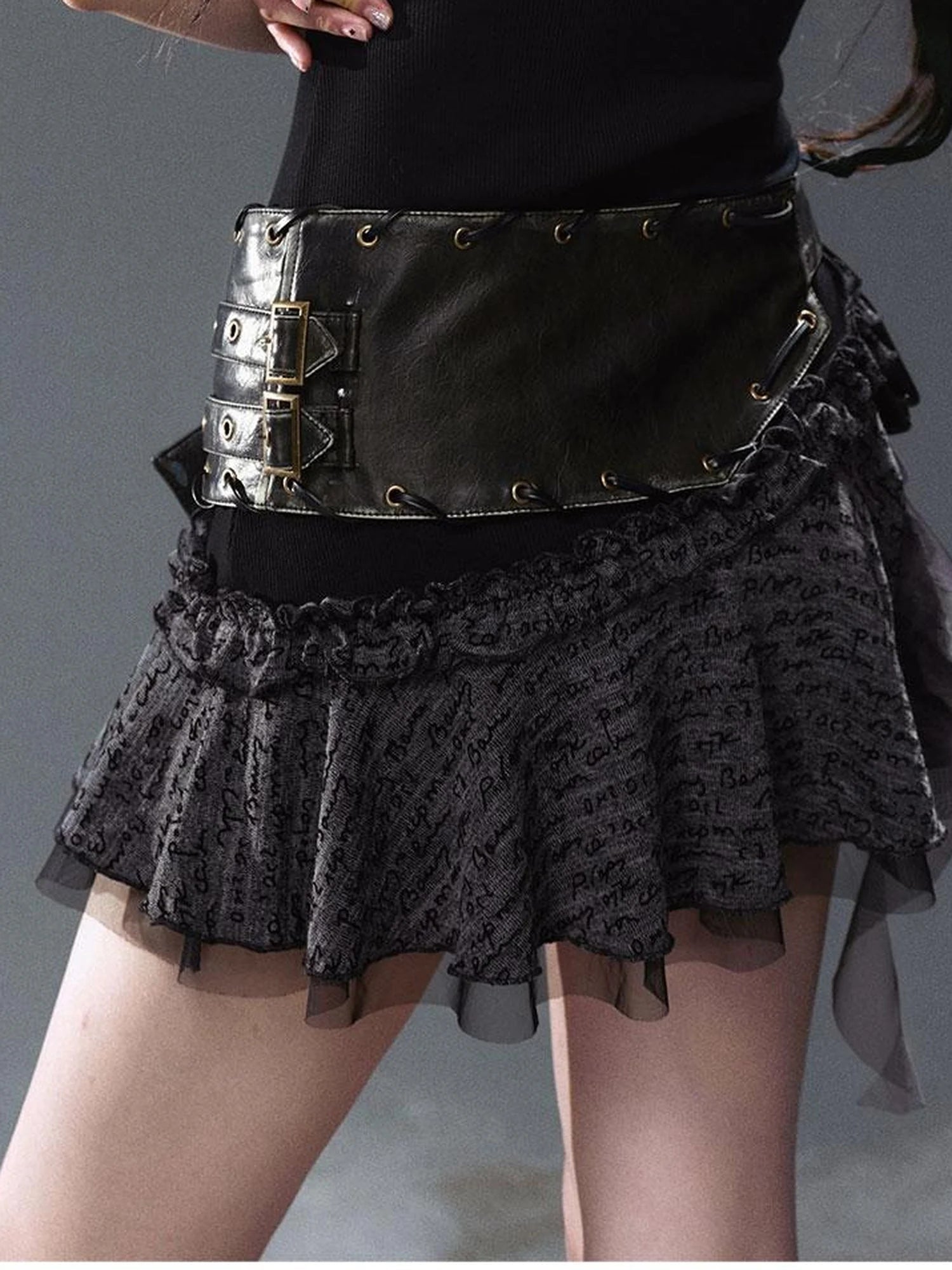 Sea Witch Poetry Corset Belt with Vintage Buckle