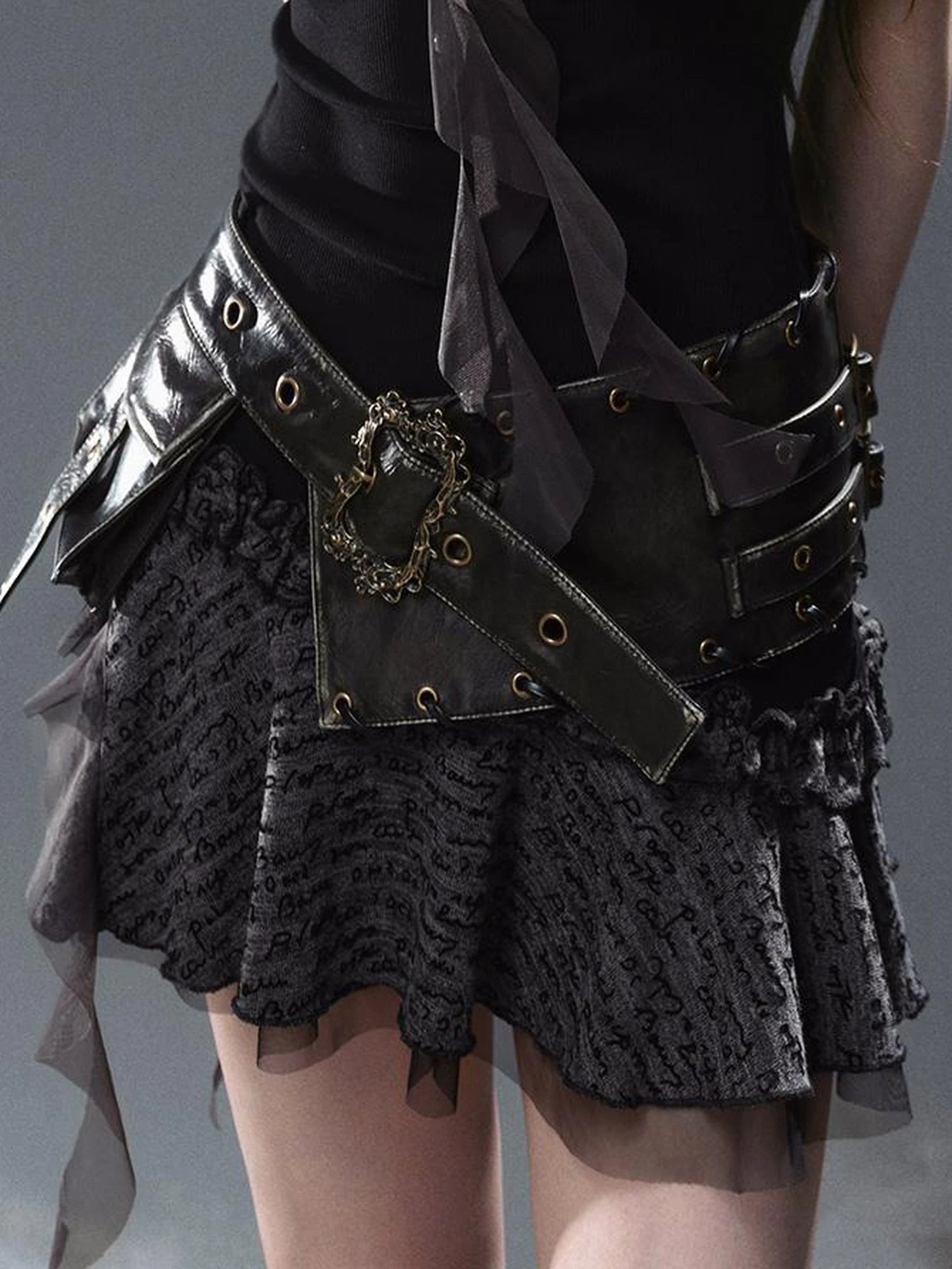 Sea Witch Poetry Corset Belt with Vintage Buckle