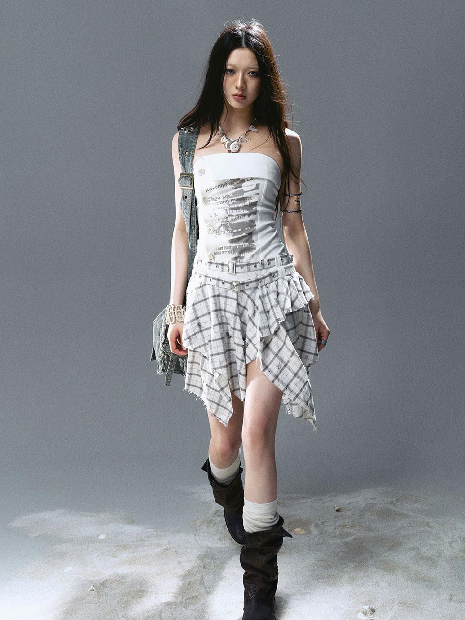 Update c Sea Witch Rebel Poetry Dress V-Neck T-Shirt Long-Sleeve