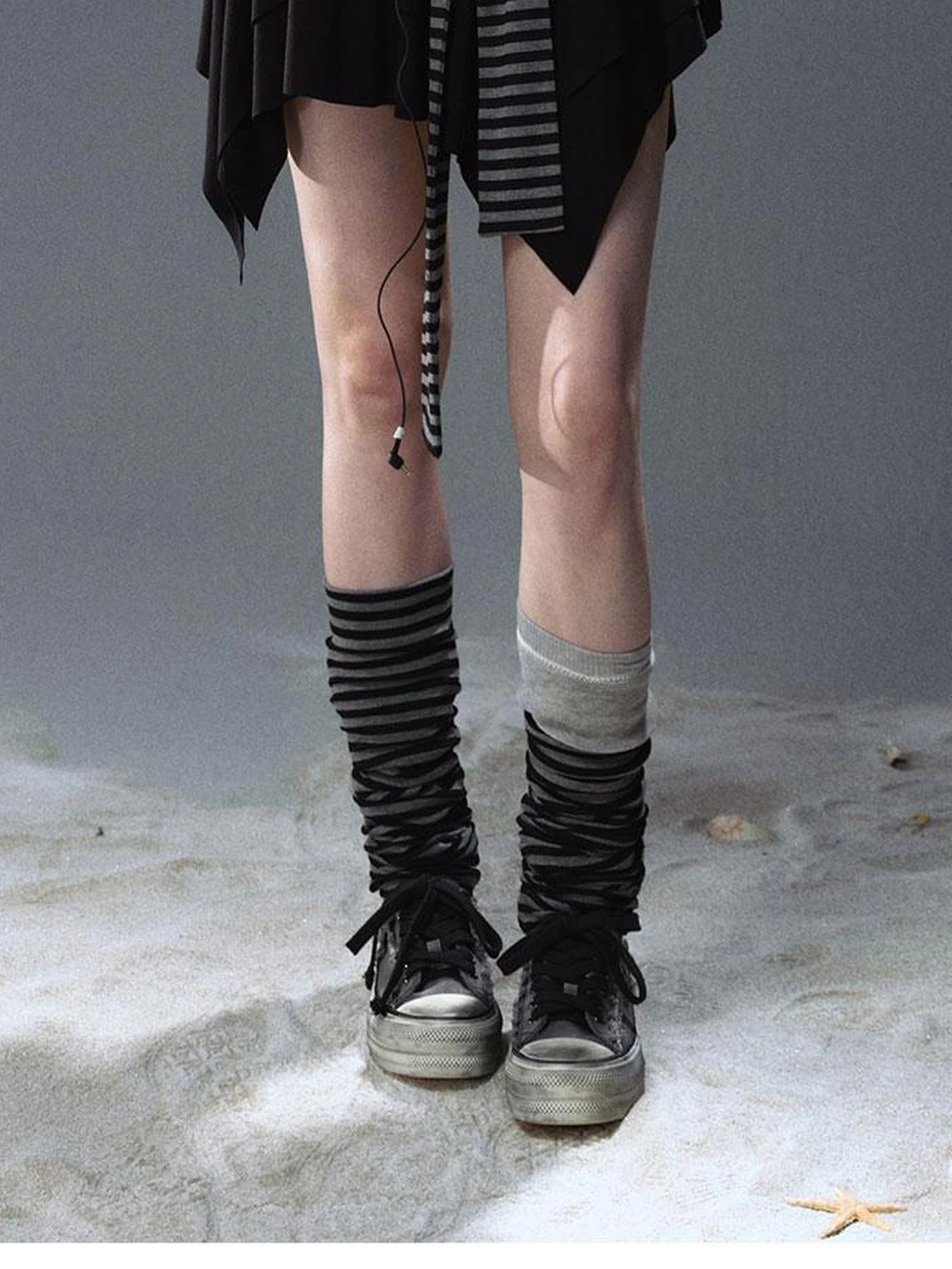 Seafarer Punk Starfish Lace Up Mini Dress