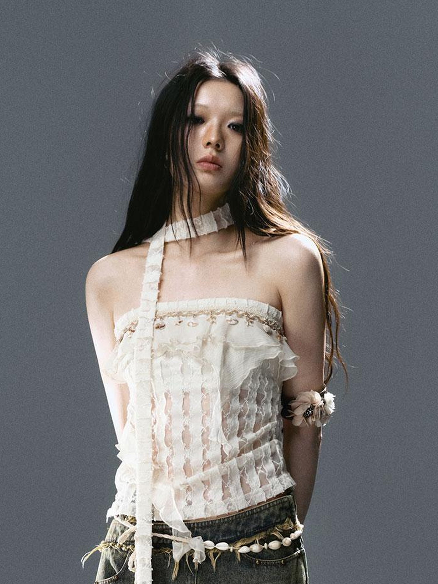 Update c Wandering Sea Witch Deconstructed Denim Skirt