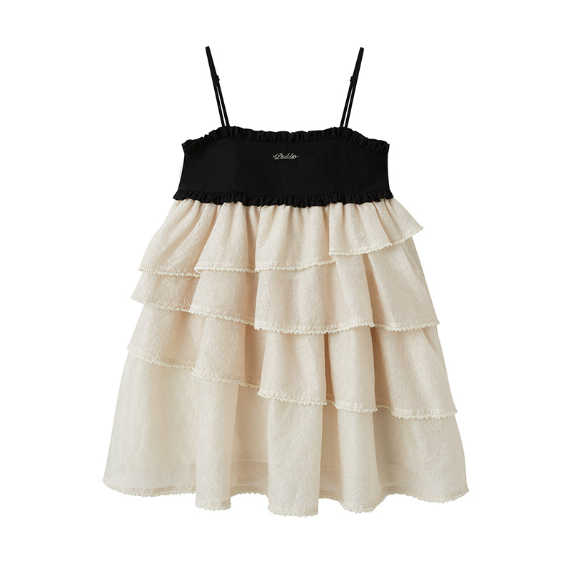 DIDDI MODA Pearl Tiered Mini Dress