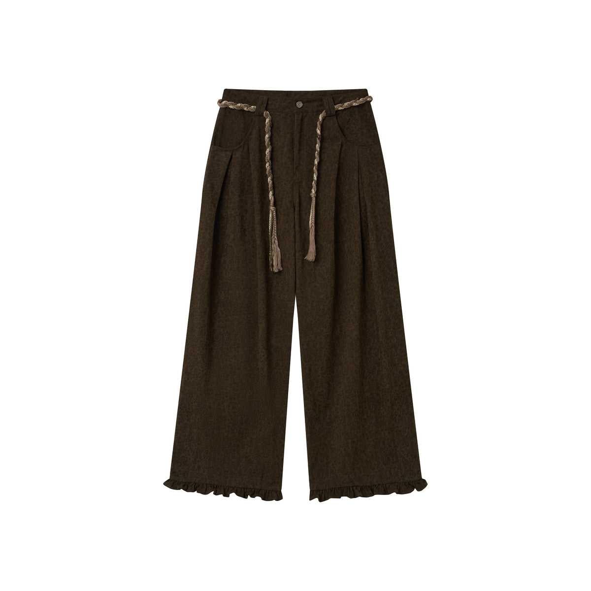 chaoschaos_Leopard_Print_Pleated_Lace_Trim_Cotton_Women&