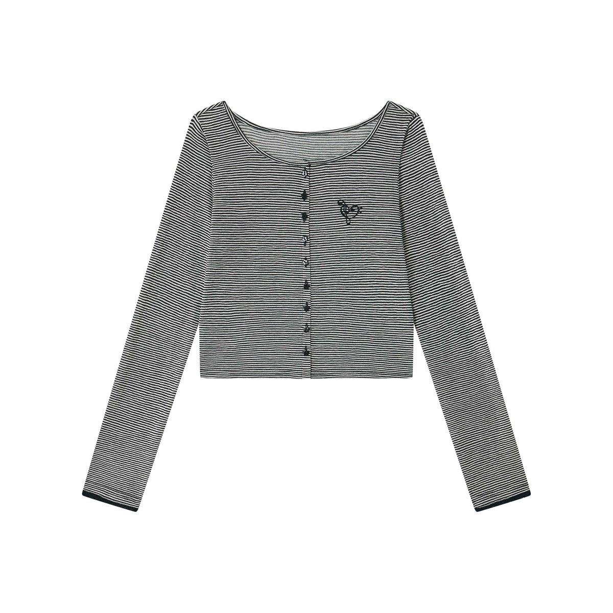 chaoschaos_Striped_Lace_Trim_Two_Piece_Slim_Fit_Women&