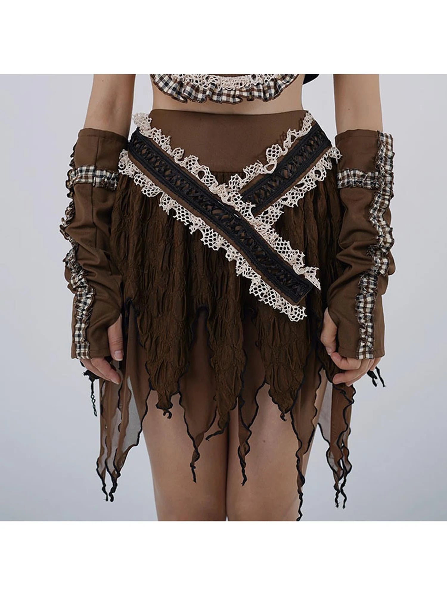 Textured Sensual Slit Dress