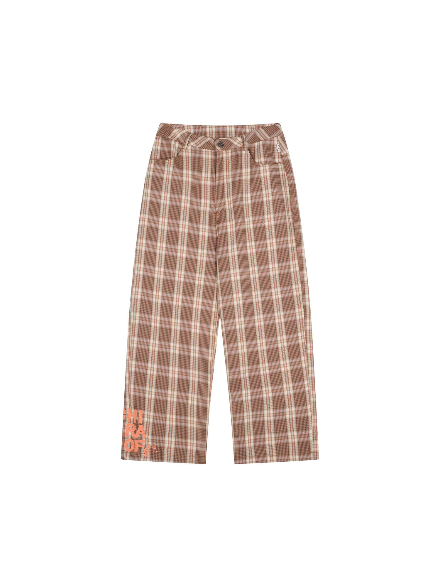 Achihara Trendy Mosaic Print Pants For Women Fashion Trousers