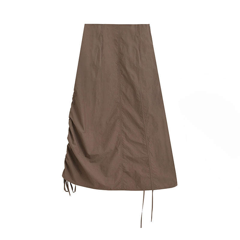 DIDDI MODA Colorblock Drawstring Sunproof Set Lightweight Outdoor Wear