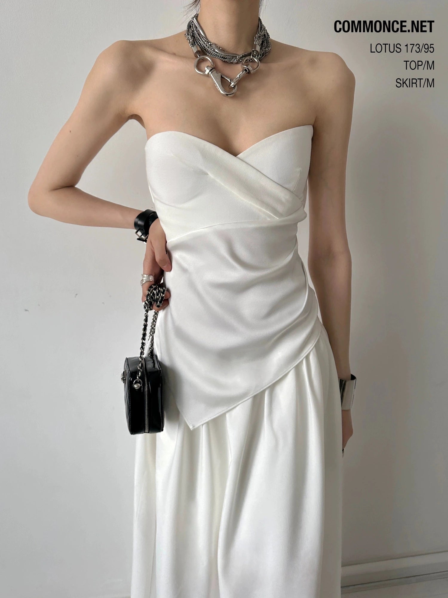 Asymmetrical Off Shoulder Crop Top With Slanted Hem